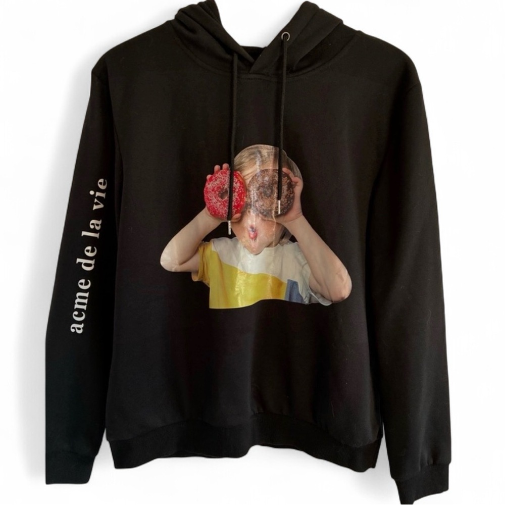 Black Graphic Hoodie
